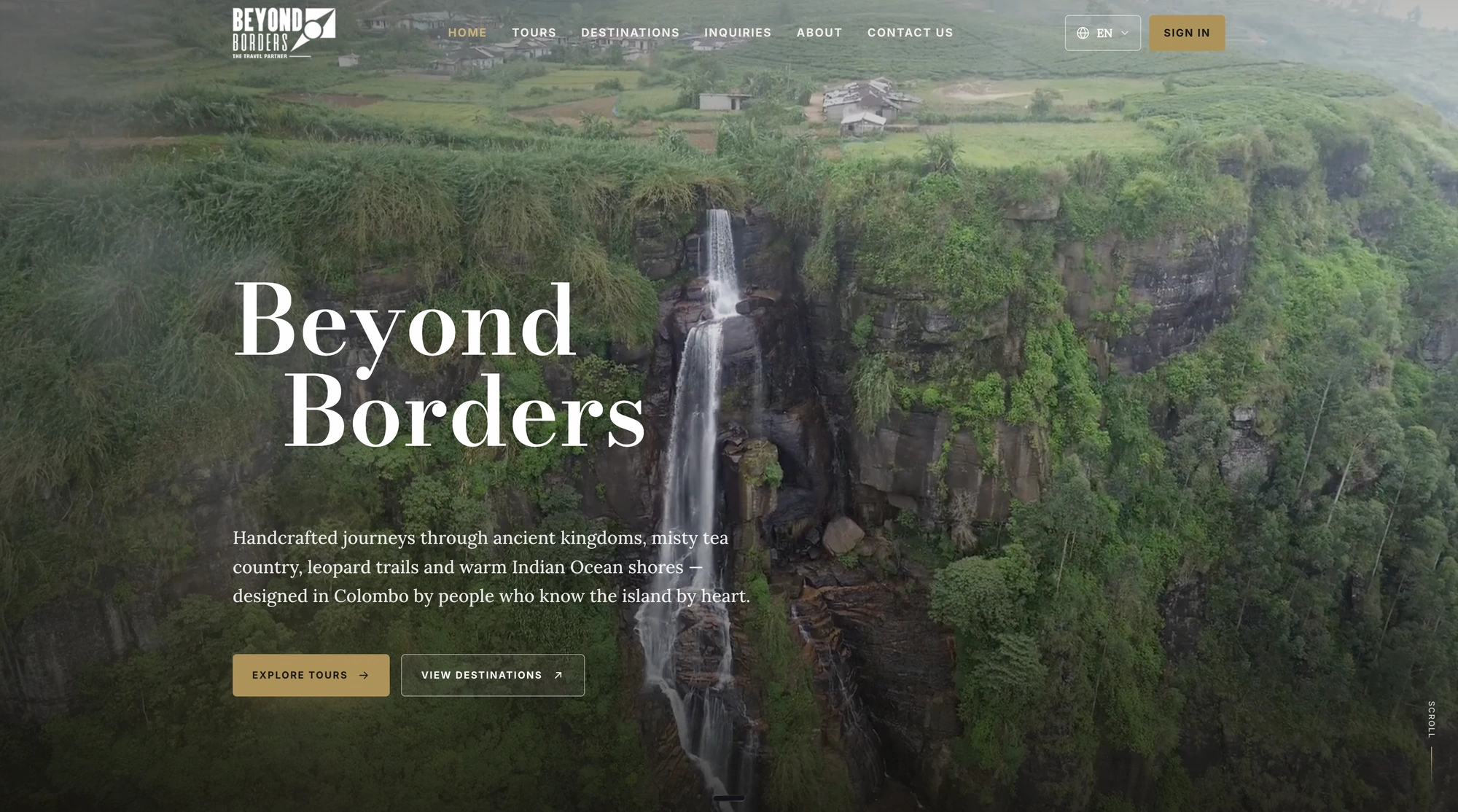 Beyond Borders travel website
